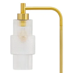 63" Kyra Pillar Shade Floor Lamp Gold - River Of Goods -Decora Shop GUEST 84f877f0 9c8b 4af3 b98a bda67cfb1579