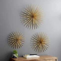 Set Of 3 Metal Starburst 3D Wall Decors - Olivia & May -Decora Shop GUEST 863f5b79 1ab0 4475 a4a8 bba6acb5f0ee