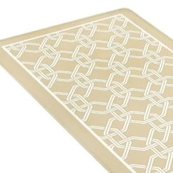 Kate Aurora Versailles Modern Geometric Chain Link Memory Foam Anti Fatigue & Skid Resistant Kitchen Mat - 18" X 30" -Decora Shop GUEST 8697e23d bb5e 4357 b6bf f0c37d96eacf