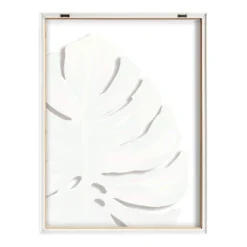 18" X 24" Blake Monstera Framed Printed Glass By Jessi Raulet Of Ettavee Natural - Kate & Laurel All Things Decor -Decora Shop GUEST 8934d0ba e72c 4089 bce8 0cc66a310d0c
