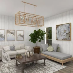 Vintage Metal Chandelier Gold - Olivia & May -Decora Shop GUEST 8a39dce4 6e8e 44e0 88d0 2b71c5453a9f