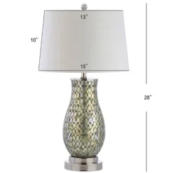 Crystal/Metal Mark Table Lamp (Includes LED Light Bulb) Green - JONATHAN Y -Decora Shop GUEST 8b312a60 29c6 48c0 ad61 f83a9d5ff7ee