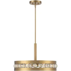 Stiffel Artyom Warm Gold Ring Pendant Chandelier 21 1/2" Wide Modern Clear Crystal Balls 4-Light Fixture For Dining Room House Foyer Kitchen Island -Decora Shop GUEST 8be1c78a a254 4efa 98a1 5d24b440702c