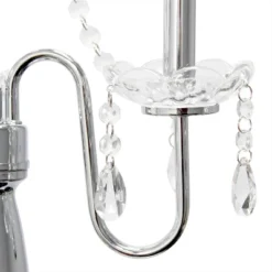 Trendy Romantic Sheer Shade Floor Lamp With Hanging Crystals White - Elegant Designs -Decora Shop GUEST 8ed02d93 5de4 4e04 8372 977f4b3d2706