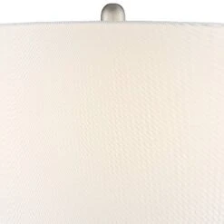 360 Lighting Azure Modern Table Lamps 29 1/2" Tall Set Of 2 Blue Brown Art Glass White Fabric Drum Shade For Bedroom Living Room Bedside Nightstand -Decora Shop GUEST 8f43044c 89b2 4102 95da a17a8dd2443f