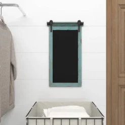 Wood Sign Wall Decor With Chalkboard Blue - Olivia & May -Decora Shop GUEST 8fd9a3c7 2524 4cf0 ab87 2b4965fe9f9e