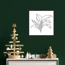 16" X 16" Foliage Contour I By Annie Warren Framed Canvas Wall Art - Amanti Art -Decora Shop GUEST 92c3eb16 10b5 4f4e aaa9 6f497dff684c