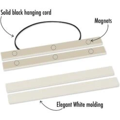 Americanflat Magnetic Poster Frames, Wooden Poster Hanger Frame For Posters, Prints -Decora Shop GUEST 93b9946c 88ff 41fe b79a c921030eddde