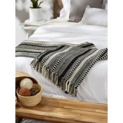 50"x60" Braided Striped Throw Blanket - Design Imports -Decora Shop GUEST 94a4319a 6020 4a25 82c6 012e4edce3e9