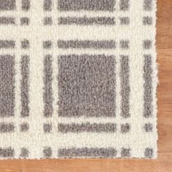 2'x3' ColorStar Prairie Grid Door Mat Gray - Bungalow Flooring -Decora Shop GUEST 95d1dc1a 2a51 45e1 8057 bdb820aca2fe