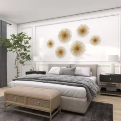 Set Of 3 Metal Starburst 3D Wall Decors - Olivia & May -Decora Shop GUEST 95f423ad f0e3 438d b4d5 af77e2dc2c71