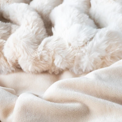 Lavish Home 60x80 Jacquard Faux Fur Blanket -Decora Shop GUEST 9941512f 26ff 469c 8fd2 09e13945b132