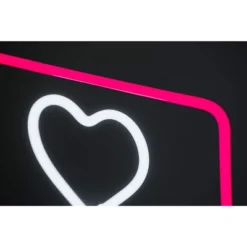 Amped Co 13 X 11 Inches Neon Desk Light Like Sign Symbol, Heart, Red And White -Decora Shop GUEST 9a2866cd c6b2 4628 a44a d85a641c2548