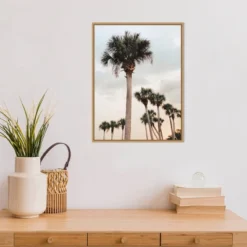 18" X 24" Tall Palms By Olivia Joy Framed Canvas Wall Art - Amanti Art -Decora Shop GUEST 9b4d4358 2a80 466a b52a 2f92baf62b03