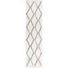 Catala Moroccan Diamond Shag Indoor Area Rug - JONATHAN Y