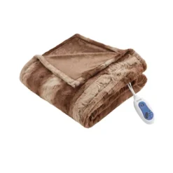 50"x70" Marselle Oversized Faux Fur Electric Throw Blanket - Beautyrest -Decora Shop GUEST 9d5aa0d0 86ac 4dae 89f9 3e6293ca294a