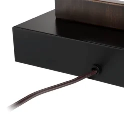 360 Lighting Todd Modern Table Lamps 30" Tall Set Of 2 Bronze With USB And AC Power Outlet In Base Oatmeal Shade For Bedroom Living Room Bedside Desk -Decora Shop GUEST a0968548 a479 4a64 9a62 4ef805e80617