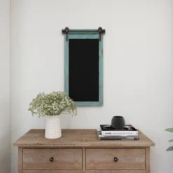 Wood Sign Wall Decor With Chalkboard Blue - Olivia & May -Decora Shop GUEST a0e42545 caa2 45a6 b6f0 0d144c78a58c