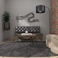 Metal Music Notes Wall Decor Black - Olivia & May -Decora Shop GUEST a0e94c60 8c5b 44aa be9b d8a199ace24d