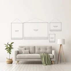 Schatzi Brown Mila Stripe Multi Wall Hanging Portrait Pink - Deny Designs -Decora Shop GUEST a13ac065 bdc9 4a27 b6d4 f2cfcf329029