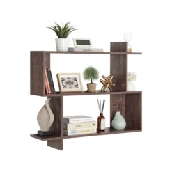 35.4" X 32" Manasa Floating Geometric Kilter 2 Tier Wall Shelf - Danya B. -Decora Shop GUEST a6be0a12 bee9 48f2 84e0 240fef7ae176