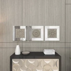 Glass Floral Wall Decor With Embossed Details Set Of 3 White - Olivia & May 31 Glass Floral Wall Decor With Embossed Details Set Of 3 White - Olivia & May -Decora Shop GUEST a79ced26 be1f 47b3 9a1c 70a15351de37