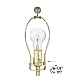 360 Lighting Modern Table Lamp With USB Charging Port 20.5" High Green Ribbed Ceramic Oatmeal Fabric Drum Shade For Bedroom Desk (Color May Vary) -Decora Shop GUEST a7b7ff37 d57f 4bd7 a4f8 0eb4280e4a79