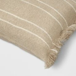 Textured Linen Striped Throw Pillow Neutral - Threshold™ -Decora Shop GUEST a82a2b2d 43ce 4efa 82dd d8171cafb597