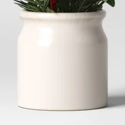 Artificial Plant Small Mixed Greenery And Poinsettia Arrangement - Threshold™ -Decora Shop GUEST a9053a0b a30d 4a80 8590 df35b1f76a81