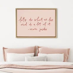 18" X 24" Sylvie Do What We Love Framed Canvas Wall Art By Maja Tomljanovic Gold - Kate And Laurel -Decora Shop GUEST aa116b65 652b 4ae3 807a 8f320b5b6513