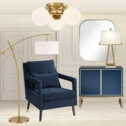 Possini Euro Design Modern Ceiling Light Flush Mount Fixture Brass 18" Wide 3-Light Frosted White Glass Globes Bedroom Living Room -Decora Shop GUEST aa389a92 21af 48b5 88e9 d8ac68205da5