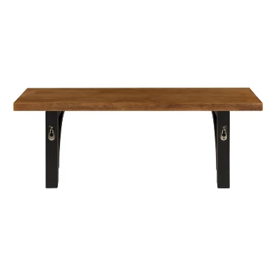 Wall Shelf - Brown/Black 3 Wall Shelf - Brown/Black - Image 3