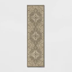 Medallion Jewel Boarder Persian Rug Cream/Gray - Threshold™ -Decora Shop GUEST b042792a a048 45b9 9a12 db0cfc170a5c