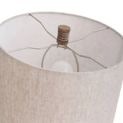 Round Moulded Table Lamp With Ribbed Wood - StyleCraft -Decora Shop GUEST b052bf32 02dd 4c7c 9e65 935cee1379cb