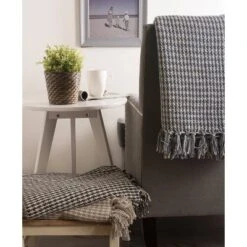 Houndstooth Throw - Design Imports -Decora Shop GUEST b0c8923e 6d6b 448e 91ed cca42b4f07b7