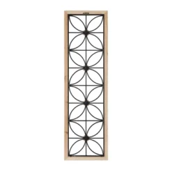 Metal Floral Wall Decor With Brown Frame Black - Olivia & May 7 Metal Floral Wall Decor With Brown Frame Black - Olivia & May -Decora Shop GUEST b10a15ec cce8 480c 8171 b22e53eac9f7