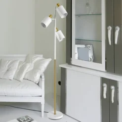 67" 3-Light Lexie Floor Lamp With Pivoting Lamp Heads Matte White - Globe Electric -Decora Shop GUEST b1cca1de 50fa 4363 9fe3 fa1a1940e174