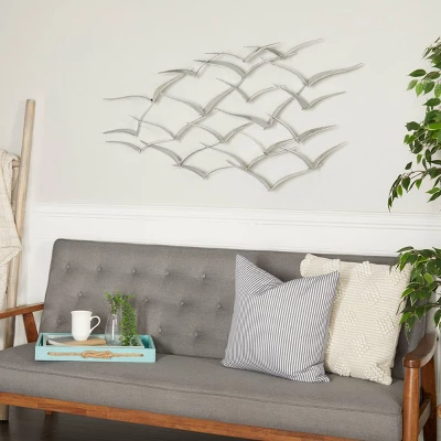 Metal Bird Flying Flock Wall Decor - Olivia & May 18 Metal Bird Flying Flock Wall Decor - Olivia & May - Image 18