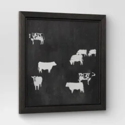 (Set Of 2) 12" X 12" Cow Collection II Framed Wall Canvases - Threshold™ -Decora Shop GUEST b344498b 2140 4a52 b3be 29b42cd41f2d