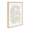 23" X 33" Sylvie Constructed I Neutral Framed Wall Canvas By Statement Goods Natural - Kate & Laurel All Things Decor