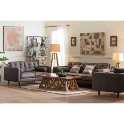 Mariner Tripod Style Wood Floor Lamp With Burlap Drum Shade Rust - Storied Home -Decora Shop GUEST b5d4eec4 615c 4d86 b1ba 0219889da80c