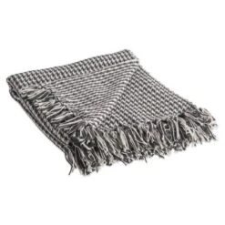 Houndstooth Throw - Design Imports -Decora Shop GUEST b6f28f8e b808 4567 96d6 46ba342bacdb