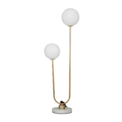 2-Light Marble Orb Table Lamp With Marble Base - Olivia & May -Decora Shop GUEST b75d22f0 69ff 4b25 8374 dfb7a87f3a65