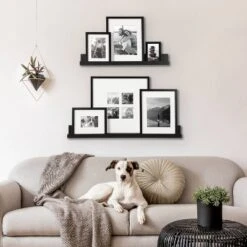 8pc Gallery Frame Box Set Black - Kate & Laurel All Things Decor -Decora Shop GUEST bb57157a a027 415e a16a 409cd8c6a51e