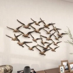 Metal Bird Flying Flock Of Wall Decor Gold - Olivia & May 22 Metal Bird Flying Flock Of Wall Decor Gold - Olivia & May -Decora Shop GUEST bc3ecdcf d6fc 46c6 8ffc 5a765d736c07
