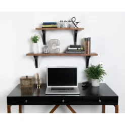 Wall Shelf - Brown/Black 15 Wall Shelf - Brown/Black -Decora Shop GUEST bca0f349 d55b 4ab1 874e 1303e5ec551c
