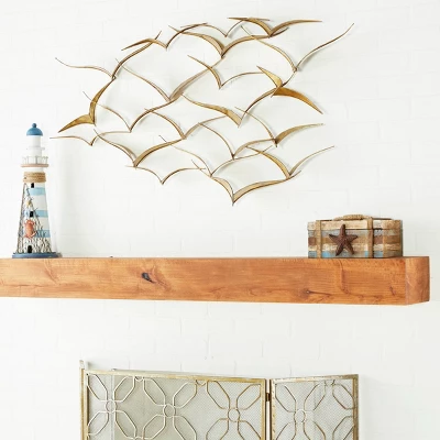 Metal Bird Flying Flock Wall Decor - Olivia & May 1 Metal Bird Flying Flock Wall Decor - Olivia & May