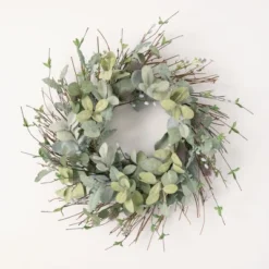Sullivans Artificial Lambs Ear Willow Thistle Wreath -Decora Shop GUEST bf8b6c9b c62a 4712 9d24 f315253db672