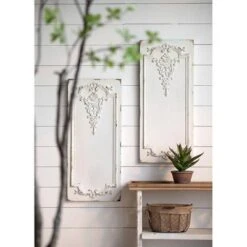 Set Of 2 Prason Wall Panels White - A&B Home -Decora Shop GUEST c54c4c07 31eb 40b7 a540 b559cb3b10eb