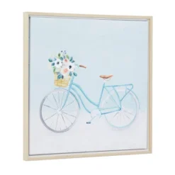 Canvas Bike Framed Wall Art With Tan Frame Multi Colored - Olivia & May -Decora Shop GUEST c74e6843 4d71 44b0 92b7 58b29303655a